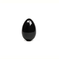 Chakrubs The Xaga Yoni Egg Drilled Sex Toy, Medium, Black Obsidian