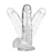 Load image into Gallery viewer, 7.08 Inch Small Dildo, Soft and Realistic Beginner Sex Toys Jelly Dildo Transparent with Strong Suction Cup for Women/Men/Gay, Adult Sex Toys and Games
