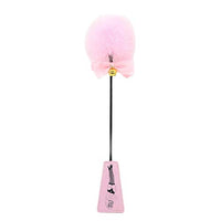 Leather Flirting Slapper Creative Ring Bell Plume Spanking Paddle Bat Restraint Toy Role- Play Accessories for Couples Adults (Pink) Decor for Banquet Celebration Favors