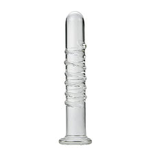 Load image into Gallery viewer, Crystal Anal Plug Masturbation Sex Toy, Transparent Thread Design Butt Plug SM Pleasure Wand Glass Massage Dildo Penis Trainer Toys with Unique Bottom Safety Design for Couples Women and Men (M)
