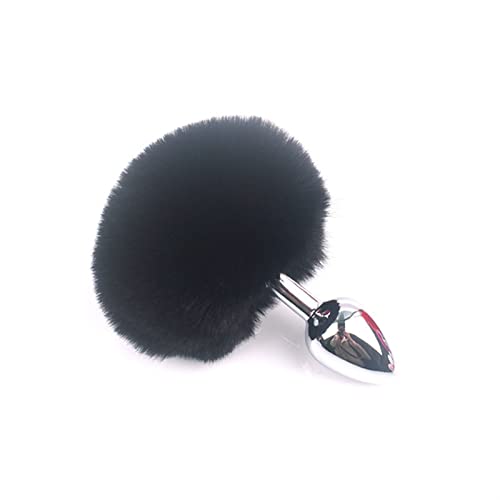 Sexy Fox Anal Plug Tail Butt Plug Woman Adult Sex Toys for Womans Couples Men (Color : Black)