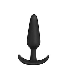 Load image into Gallery viewer, Doc Johnson Butt Plug in A Bag - 4 inch - Body-Safe Silicone, Total Length: 4 in. (10.2 cm), Insertable Length: 3.75 in. (9.5 cm), Width/Diameter: 1 in. (2.5 cm), Black
