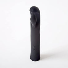 Load image into Gallery viewer, Pure Romance Close Contact | Rechargeable Silicone Rabbit Massager with 5 Speeds and 7 Pulse Patterns | Premium Dual Action Sex Toy for Women Black
