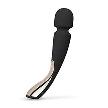 Load image into Gallery viewer, LELO Smart Wand 2 Medium Personal Wand Massager Tension Releasing Muscle and Body Massager, Waterproof &amp; Wireless Rechargeable Wand, Black
