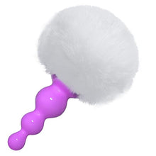 Load image into Gallery viewer, LSCZSLYH Silicone Anal Plug Plush Rabbit Tail Sex for Women Men Gay Sexy Butt Plug Tail Anal Plug Erotic Role Play Accessories (Color : Purple-White)
