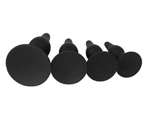 Load image into Gallery viewer, Black Silicone Watertight Male Exercise Plug Plugs (4 PCS) That Used for Women and Men
