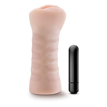 Load image into Gallery viewer, Blush M for Men Ashley - 5&quot; Vibrating Ultra Soft Realistic X5 Plus Ribbed Masturbator Stroker - Tight and Fits You Like A Glove - Open Ended - Hand Held Male Masturbation Sex Toy
