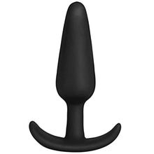 Load image into Gallery viewer, Doc Johnson Butt Plug in A Bag - 5 inch - Body-Safe Silicone, Total Length: 5 in. (12.7 cm), Insertable Length: 4.75 in. (12.1 cm), Width/Diameter: 1.25 in. (3.2 cm), Black
