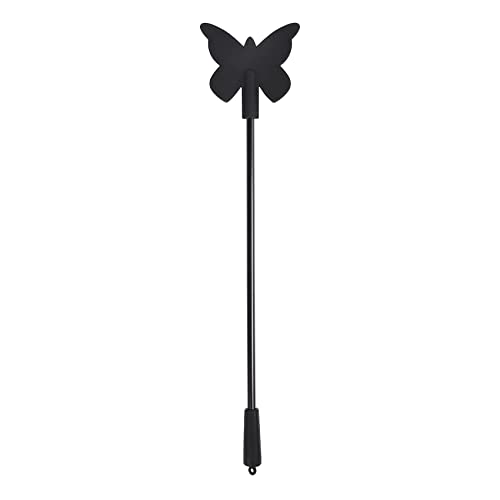 VENESUN 14inch Silicone Butterfly Spanking Paddle, Spanking Crops for Adults BDSM Play, Black