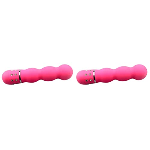 2pcs Silicone for Realistic Dildo Plug Toy Butt G- spot Calabash Women Vaginal Beads Pink Anal Female Rhinestone