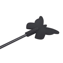 Load image into Gallery viewer, VENESUN 14inch Silicone Butterfly Spanking Paddle, Spanking Crops for Adults BDSM Play, Black
