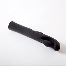 Load image into Gallery viewer, Pure Romance Close Contact | Rechargeable Silicone Rabbit Massager with 5 Speeds and 7 Pulse Patterns | Premium Dual Action Sex Toy for Women Black
