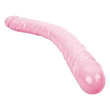 Load image into Gallery viewer, Lesbians Sex Toy Double-Ended Dildo Flexible Realistic Silicone Jelly Dildos Dong G-Spot Stimulator Hands-Free Play Penis (L, 03-Pink)
