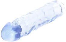 Load image into Gallery viewer, Doc Johnson Reserve - Big Warhead Sleeve - Bigger is Better - Use as Penis Extension/Girth Enhancer or Vibrator Sleeve - Made of Body-Safe PVC - Proudly Made In America - Clear
