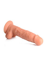 Load image into Gallery viewer, Strap U Power Pecker 7&quot; Silicone Dildo with Balls - Flesh,1 Count, 123313
