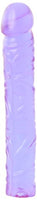 Doc Johnson Crystal Jellies - 10 Inch Classic Dong - Purple