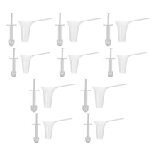 Load image into Gallery viewer, Ciieeo 10pcs Disposable Anoscope Plastic Anal Dilator Narrow Rectal Speculum Original Instrument Amal Speculum for Anal Examination Testing White
