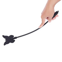 Load image into Gallery viewer, VENESUN 14inch Silicone Butterfly Spanking Paddle, Spanking Crops for Adults BDSM Play, Black
