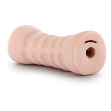 Load image into Gallery viewer, Blush M for Men Ashley - 5&quot; Vibrating Ultra Soft Realistic X5 Plus Ribbed Masturbator Stroker - Tight and Fits You Like A Glove - Open Ended - Hand Held Male Masturbation Sex Toy
