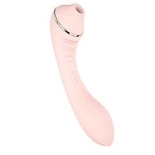 Load image into Gallery viewer, Adult Toy Vibrator Rose for Women Quiet Pleasure Thrusting Soft Heating Sucking Tongue Cordless Nipple Waterproof Sucker Dual Motor Vibrate Dildo pleasurable Heat Silicone
