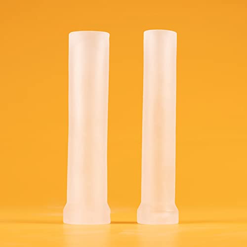 XL XXL Super Elastic Silicone Sleeve for Penis Extender Pump Silicone Glans Protector Cap Replacement Clamping Kit (Transparent XLXXL)