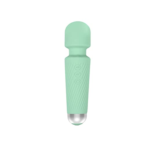 Personal Body Vibrator, Sexy Toy for Women with 20 Vibration Patterns, G-spot, Anal, Whisper Quiet, Waterproof, Handheld, Cordless Neck Shoulder Back Massage Stick,Green