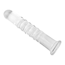 Load image into Gallery viewer, Dildo Anal Masturbator? A Gift Transparent Easy to Clean Glass Female G-spot Masturbator Dildo for Ladies L
