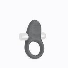 Load image into Gallery viewer, Blush Noje C1 - Rechargeable 10 Function Vibrating Puria Silicone Ultrasilk Smooth Cock Ring - Soft, Comfortable, Stretchy - Harder Erections - Pleasure Enhancing Sex Toy for Couples, Men - Slate
