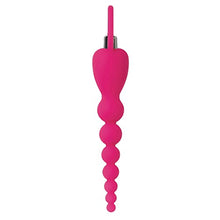 Load image into Gallery viewer, Adam &amp; Eve Booty Bliss Vibrating Anal Beads, Pink | Waterproof Silicone Butt Plug with Removable Bullet Vibrator | 7.75 Total Length, 6 Insertable
