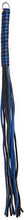 Load image into Gallery viewer, Ka-pow Color Whip Thong Leather 16 Inch Blue and Black
