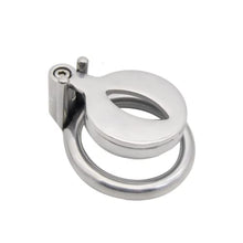 Load image into Gallery viewer, ifowip Stainless Steel Flat Chastity Lock Chastity Device Penis Cage Adjustable Chastity Cage Penis Lock A409 (45mm/1.77 Inch)
