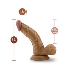 Load image into Gallery viewer, Blush Dr. Skin Realistic 6.5 Inch Long 1.5 Inch Thick Dildo with Suction Cup Base &amp; Balls Realistic Dildo Soft Real Feel Female Sex Toy Dildo for Beginners Women Men Couples Adult Sex Toy
