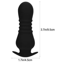 Load image into Gallery viewer, Healifty 1pc Anal Glass Plug Flirting Female Masturbator BDSM Game Vibrator Prostate Massager Butt Plug Adult Men Women Massager 9.00X4.00X2.50cm M
