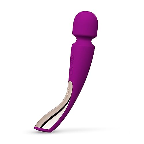 LELO Smart Wand 2 Medium Personal Wand Massager Tension Releasing Muscle and Body Massager, Waterproof & Wireless Rechargeable Wand, Deep Rose