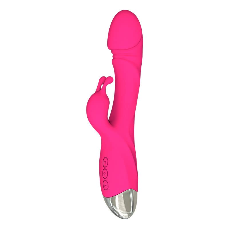 ZHOUSHIOU Ten Frequent Vibration Women Use Masturbation to Stimulate The Vibration Rod Simulation Penis Adult Sex Rabbit Vibrator Dildo G-Spot Clitorals Stimulator(Rose red)