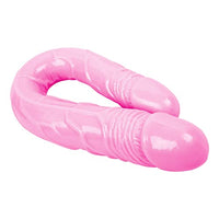 Lesbians Sex Toy Double-Ended Dildo Flexible Realistic Silicone Jelly Dildos Dong G-Spot Stimulator Hands-Free Play Penis (L, 03-Pink)