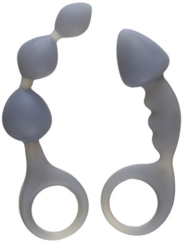 Bottoms Up Butt Silicone Anal Toy Set, Smoke