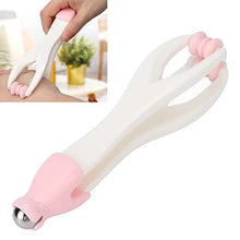 Load image into Gallery viewer, Finger Joint Acupoint Massager, ABS Material Curved Design Finger Hand Massage Roller Finger Roller Tool with Finger Massager for Indoor for Stiff Fingers (Pink)
