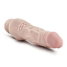 Load image into Gallery viewer, Blush Dr Skin Vibe 4 - Real Feel 8 Inch Realistic Vibrating Dildo - 2 Inch Width - IPX7 Waterproof - Soft Body Safe Material Multi Speed Bendable Vibrator - Sex Toy for Women Men Couples - Beige
