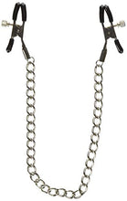 Load image into Gallery viewer, Si Novelties Adjustable Nipple Clamps On A Chain Dildo, 1.28 Ounce
