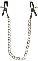 Si Novelties Adjustable Nipple Clamps On A Chain Dildo, 1.28 Ounce