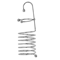 NOPNOG Spring Type Penis Ring with Urethral Plug and Glans Ring, Male Chastity Device, Stainless Steel (Medium)