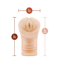 Load image into Gallery viewer, M Elite by Blush - Soft and Wet Stroker Annabelle - 5.75&quot; Self Lubricating Ribbed Masturbator - Single Speed Vibrating Bullet Included - Open Ended - Incredibly Realistic Look &amp; Feel Sex Toy for Him
