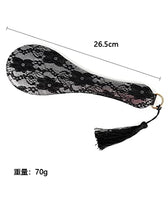 Load image into Gallery viewer, Tassel lace Hand Slap sm Torture Device Beating Adult Couples Butt Toy Leather Paddle (Silver)
