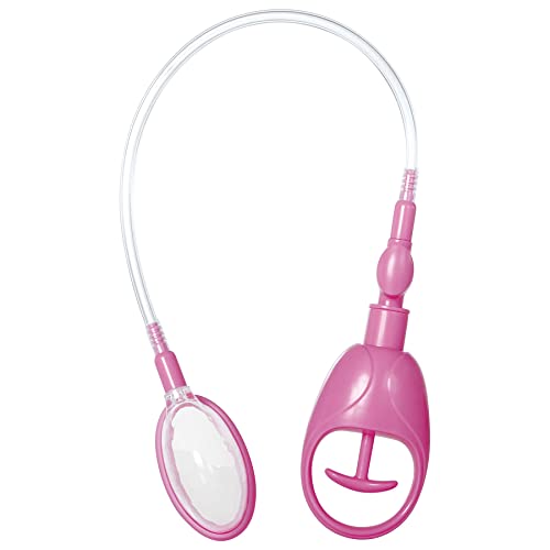 Adam & Eve Eves Petite Pussy Pump, Pink | Hand-Operated Vaginal and Clit Pump | Cup Size: 2.5 x 1.5 | Waterproof Sex Toy for Women | Compatible with Water Based Lubes