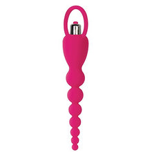 Load image into Gallery viewer, Adam &amp; Eve Booty Bliss Vibrating Anal Beads, Pink | Waterproof Silicone Butt Plug with Removable Bullet Vibrator | 7.75 Total Length, 6 Insertable
