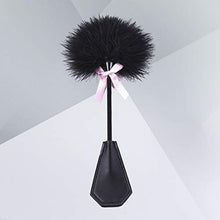 Load image into Gallery viewer, SOIMISS Whip Leather Whip Pom Pom Flogger Teasing Tickler Riding Crop Flirting Toy with Pink Bows Adults Toys Spanking Tools for Women Men Riding Crop
