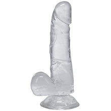 Load image into Gallery viewer, Doc Johnson Dick in A Bag - 6 inch - Suction Cup Base, Total Length: 6 in. (15.2 cm), Insertable Length: 5.25 in. (13.3 cm), Width/Diameter: 1.25 in. (3.2 cm), Crystal Clear TPE
