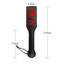 Load image into Gallery viewer, VENESUN Faux Leather Slave Spanking Paddle for Sex Play, 12.8inch Total Length Paddle for Adults, Black
