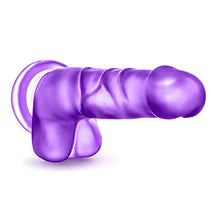 Load image into Gallery viewer, Blush B Yours Sweet n Hard 4 - Soft Realistic Lifelike 7 3/4 Inch Dildo - 1.5&quot; Wide - Sturdy Strap On Harness Compatible Suction Cup for Hands Free Play - Sex Toy for Women Couples - Clear Purple
